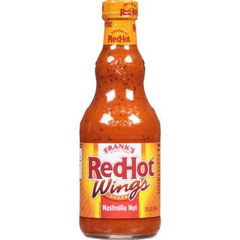 Frank S RedHot Nashville Hot Wings Sauce Same Day Delivery Or Pickup Woodman S Food Markets