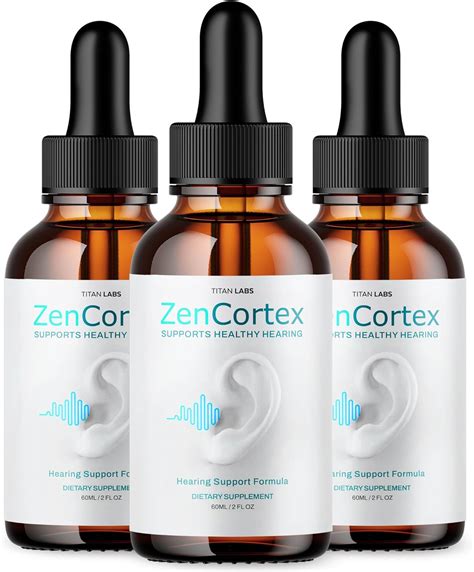 Amazon 3 Pack ZenCortex Zen Cortex Ear Drops ZenCortex For