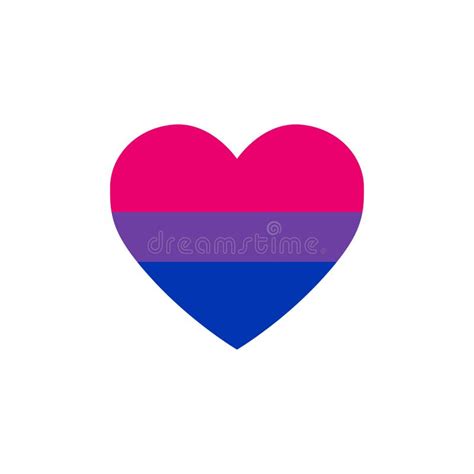 Bisexual Flag Isolated Round Icon With Heart And Hands Flat Vector