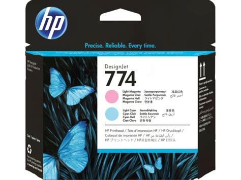 HP 774 Light Magenta Cyan DesignJet Printhead P2V98A