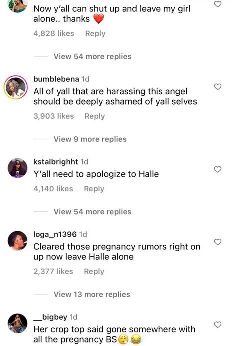 Halle Bailey seemingly responds to pregnancy rumour