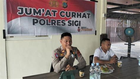 Kasatlantas Polres Sigi Terima Keluhan Masyarakat Lewat Jumat Curhat