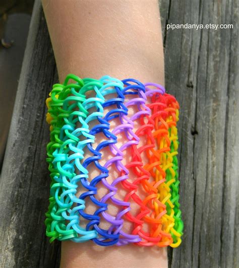 Loom Band Rainbow Bracelet Dragon Scale Bracelet Rainbow