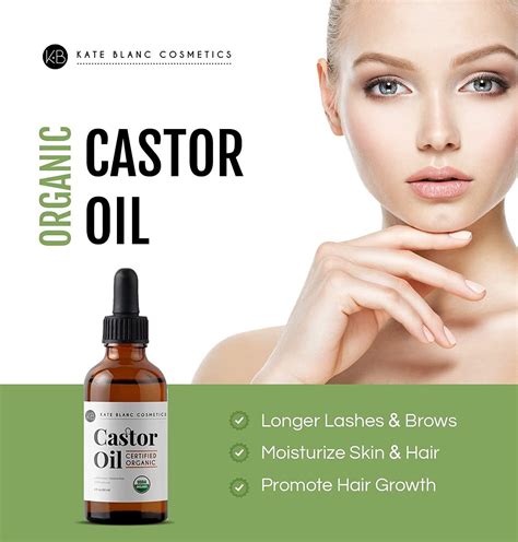 Castor Oil 2oz Usda Certified Organic 100 Pure Cold Pressed Hexane