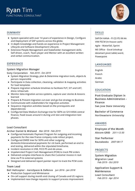 Functional Consultant Resume Template In 2025 Resumekraft