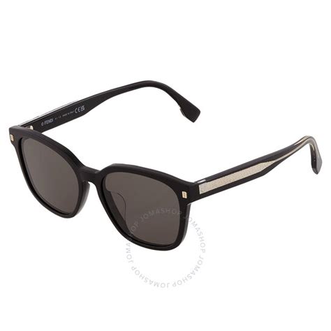 Fendi Smoke Square Mens Sunglasses Fe40001u 01a 55 192337086632 Sunglasses Jomashop