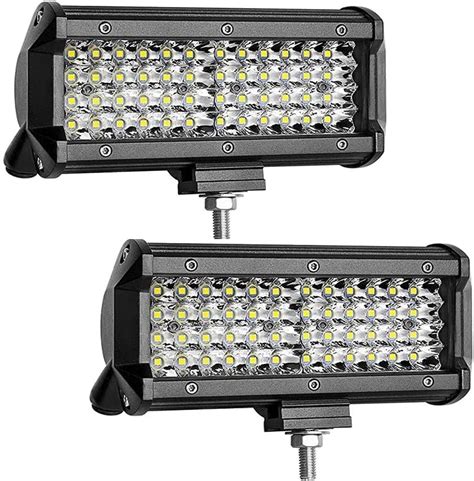 Barra De Luz Led Para Auto Pulgadas W Quad Row Spot Flood Combo