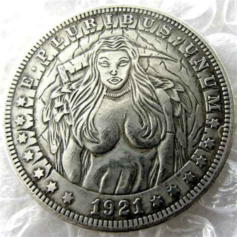 Us Hobo 1921 Morgan Dollar Sexy Girl Nickel Coin Copy Coins In Non Currency Coins From Home