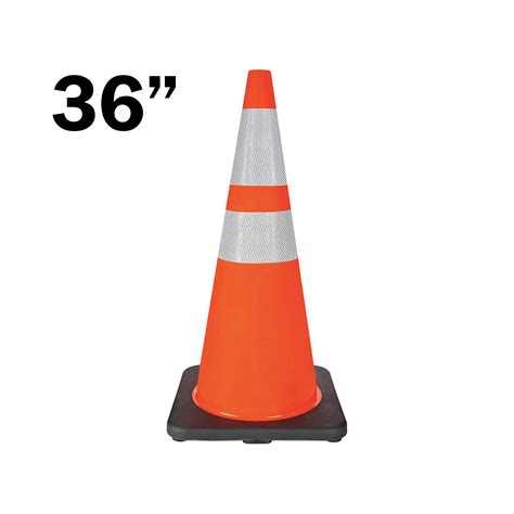 36″ Traffic Cone—black Base