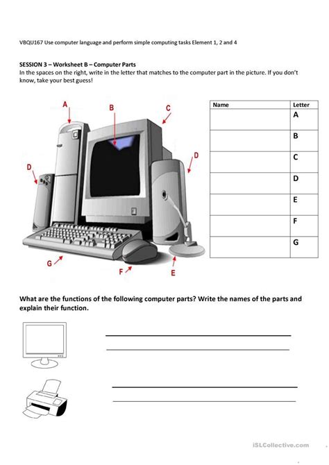 Worksheets Definition Computer