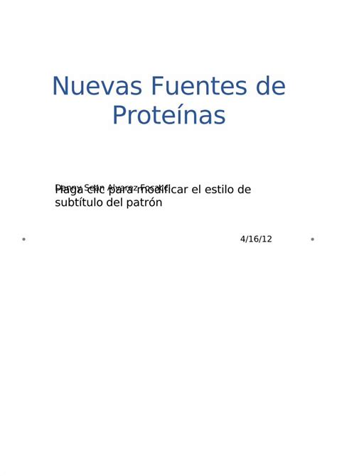 PDF Nuevas Fuentes de Proteínas DOKUMEN TIPS