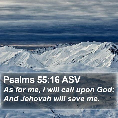 Psalms 55 16 Asv Bible Verse Pictures