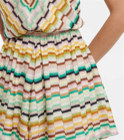 Zig Zag Knit Halterneck Playsuit In Multicoloured Missoni Mare