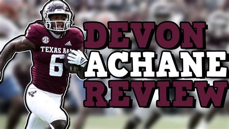 Texas A M RB Devon Achane Highlight Tape Review EP 10 YouTube