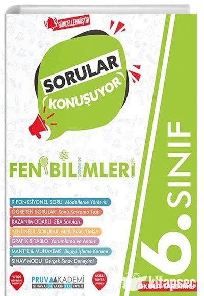 6 Sınıf Fen Bilimleri Sorular Konuşuyor Soru Bankası Pruva Akademi