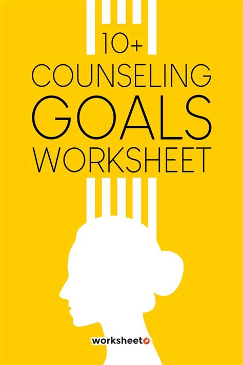 18 Counseling Goals Worksheet