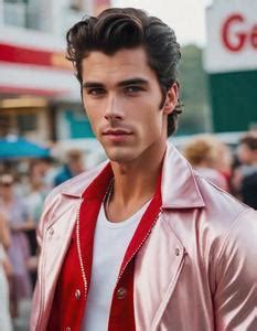 Grease Mens Costume Fancy Dress Face Swap Insert Your Face Id