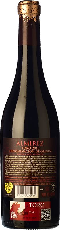 Almirez 2018 PR Comprar Vino Tinto Crianza Toro Teso La Monja