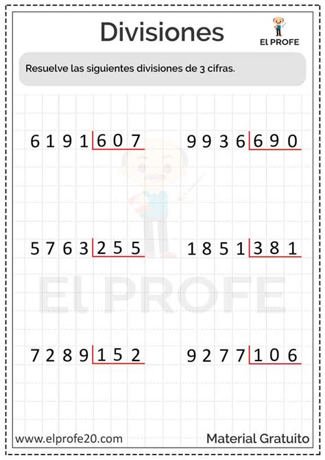 Cuadernillo De Divisiones De Y Cifras