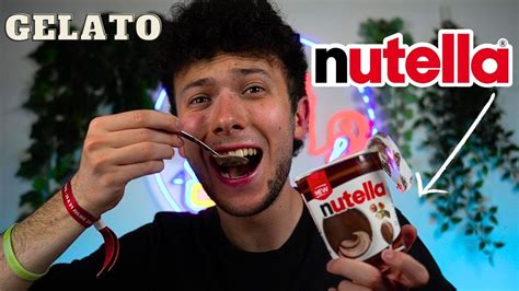 Assaggio Il NUOVO Gelato Alla NUTELLA ASMR ITA EATING SOUND YouTube