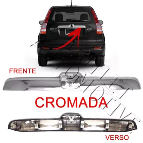 Moldura Traseira Honda Crv 2007 2008 2009 2010 2011 Cromada