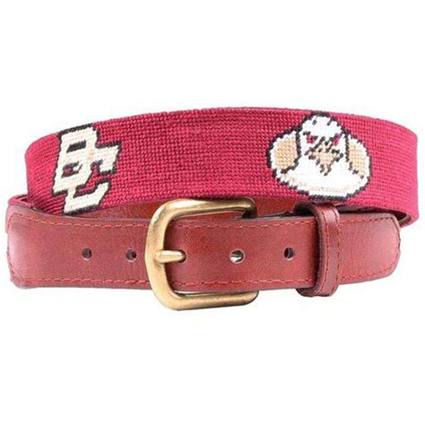 Smathers And Branson Boston College Needlepoint Belt