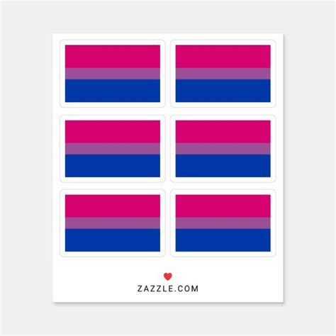 Bisexuality Pride Flag Sticker Zazzle Bisexual Pride Pride Flags