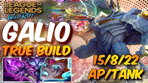 GALIO BEST BUILD AND GUIDE COMBO IN WILD RIFT GALIO FULL GAMEPLAY AP