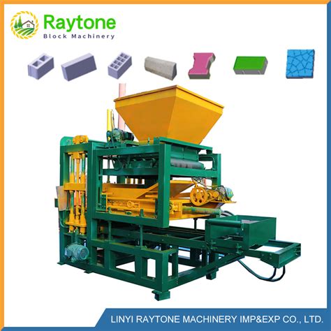 Qt4 18 Automatic Concrete Hollow Cement Clay Brick Block Making Machine