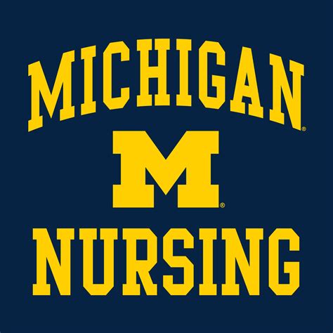 Arch Logo Nursing University Of Michigan Basic Cotton Short Sleeve T S