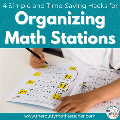 Organizing Math Stations 4 Hacks The Routty Math Teacher