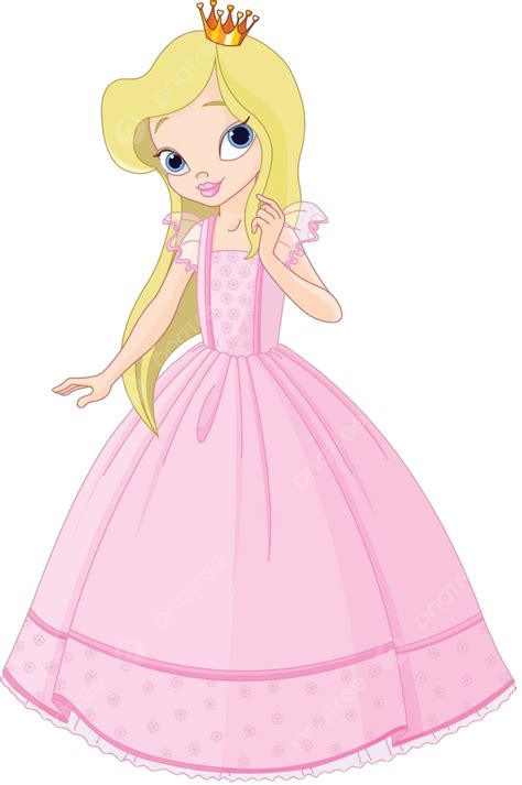 Pink Princess Dress Clipart