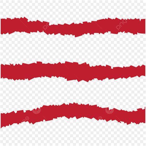 Torn Paper Edge Vector Art Png Red Ripped Torn Paper Edge Collection