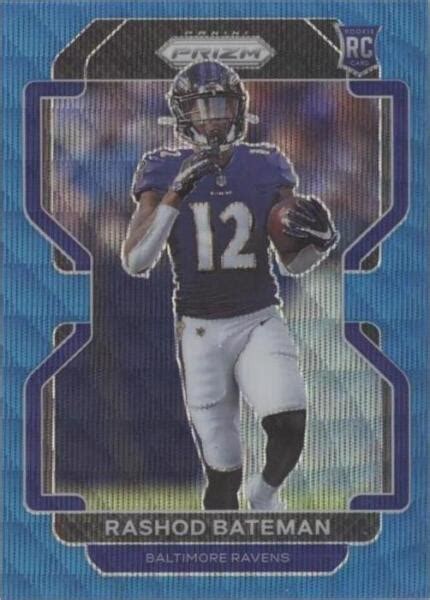 Panini Prizm Rookie Blue Wave Prizm Rashod Bateman Rc