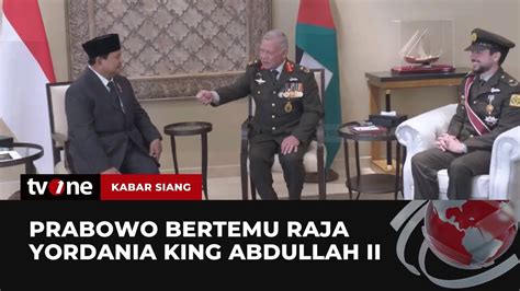 Hadiri Ktt Kemanusiaan Gaza Di Yordania Prabowo Bertemu Raja Abdullah