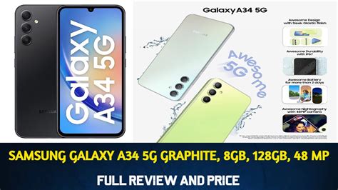 Samsung Galaxy A34 5g Awesome Graphite 8gb 128gb 48 Mp Full