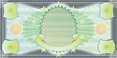 Blank Banknote Layout Stock Vector Illustration Of Falsification