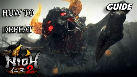 Nioh 2 boss guide 仁王2 gyuki boss fight solo NO DAMAGE HOW TO DEFEAT