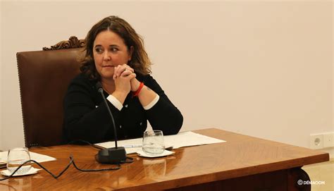 Maite Pérez Conejero durante el Pleno Dénia