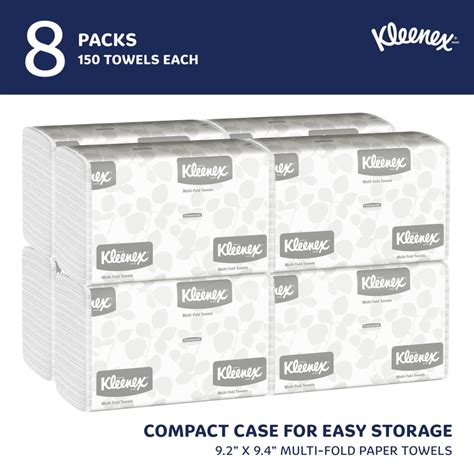 Kleenex Multifold Paper Towels 02046 1 Ply 9 2 X 9 4 Sheets