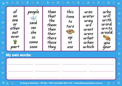 Word Mat Literacy Solutions