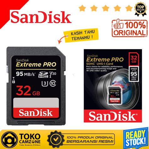 Jual SanDisk Extreme Pro SDHC 32GB 95MB S UHS I Memory Card Shopee