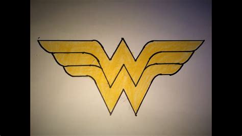 How to Draw the Wonder Women Logo - YouTube