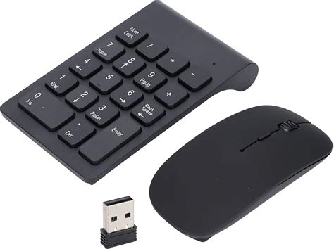 Agatige Combo Clavier Numérique Et Souris sans Fil 2 4 GHz 18 Touches