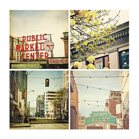 Seattle Photography Collection City Travel Architecture - Etsy