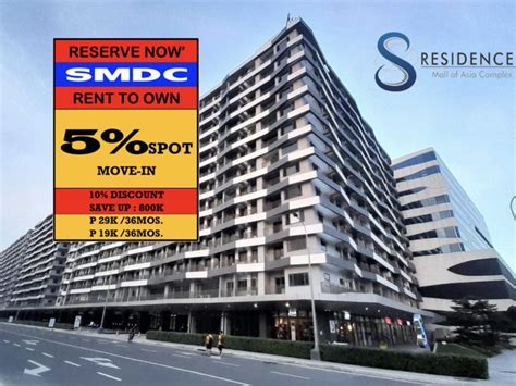 SMDC S Residences Condo FOR SALE In Mall Of Asia Pasay City Condo