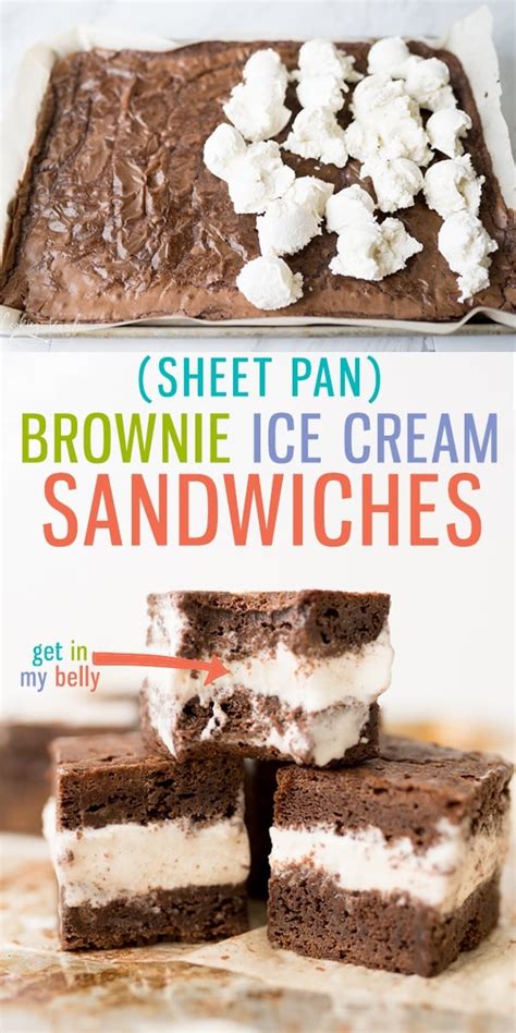 Sheet Pan Brownie Ice Cream Sandwiches Cooking With Karli