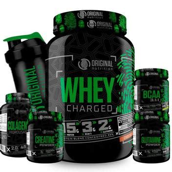 Kit Whey Protein Charged Bcaa G Creatina G Glutamina G