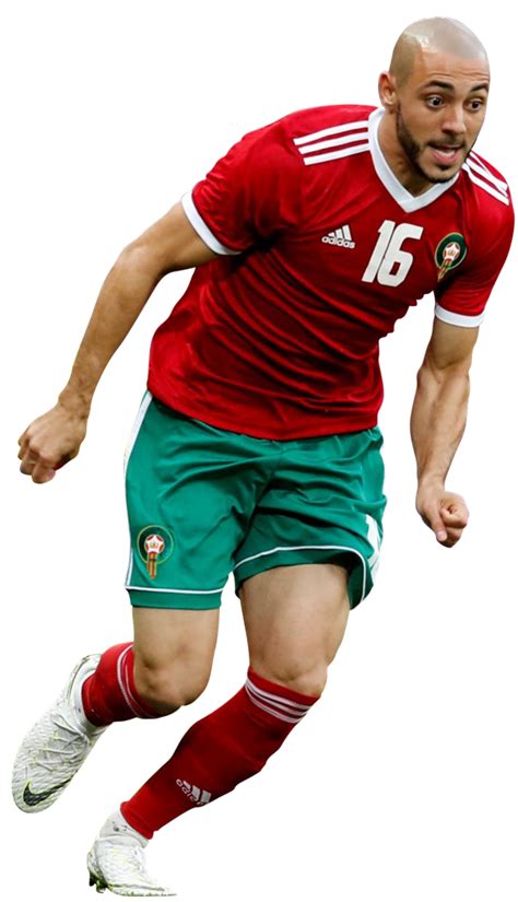 Nordin Amrabat Morocco football render - FootyRenders