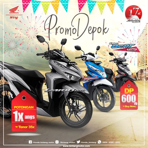 Promo Bintang Motor Depok September 2018 Honda Bintang Motor